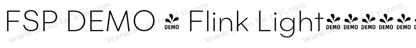 FSP DEMO - Flink Light字体转换